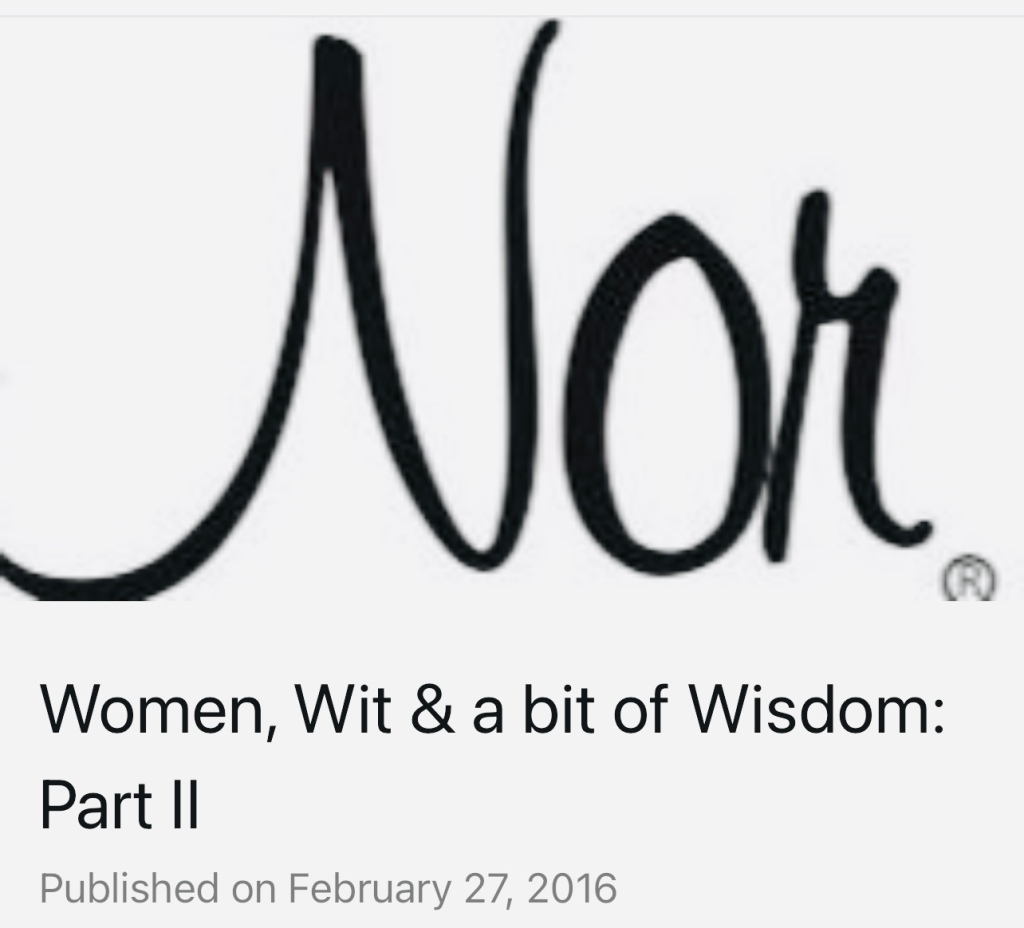 Women, Wit & a bit of Wisdom